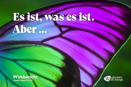 Ein kräftiges Grün und ein kräftiges Violett geben Ahnung auf den Flügel eines Schmetterlings.